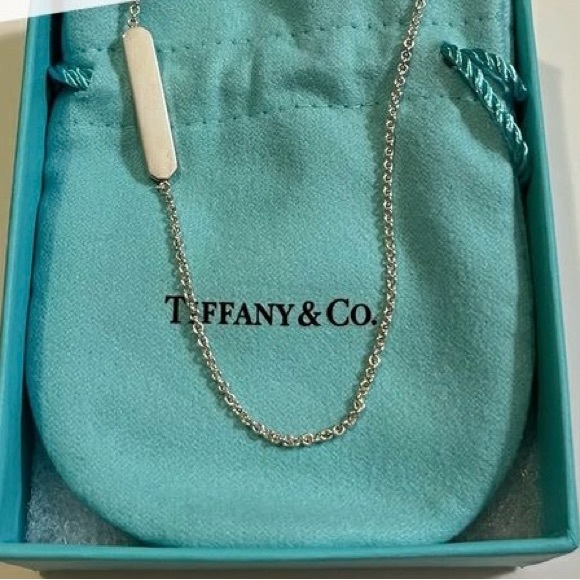 ⭐️🔥✨Tiffany & Co 1837 Collection Bar Necklace Sterling Silver 925 /size 16” - Picture 7 of 9